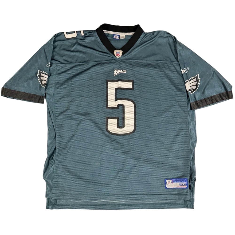VTG Donovan McNabb Eagles NFL Men's 2XL Jersey Reebok On Field Kelly Green Logo